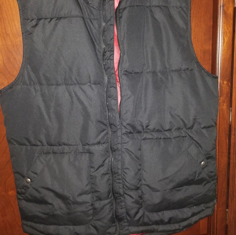 The Foundry Black Casual Men's Big & Tall Vest Size XLT
